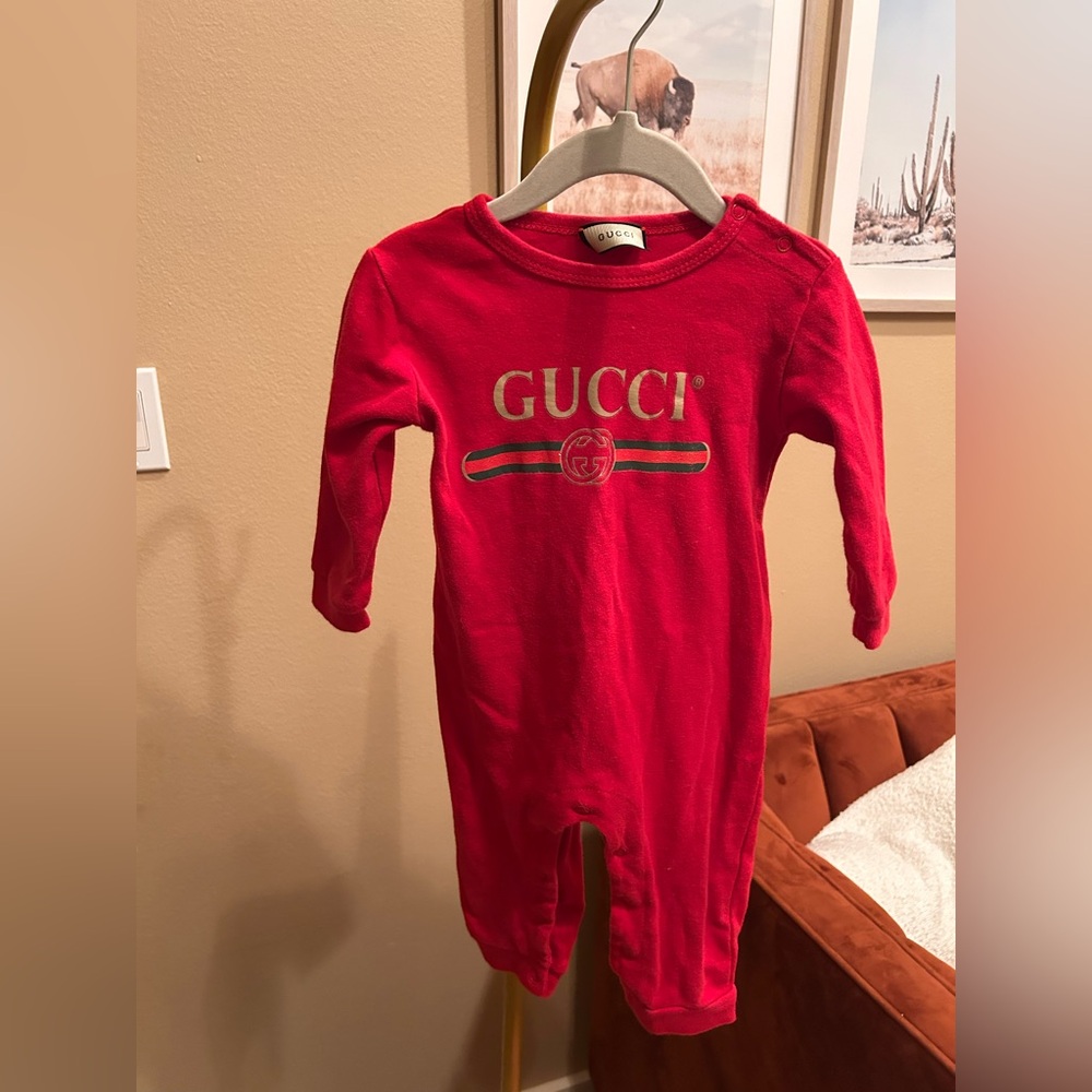Gucci Logo Baby Romper